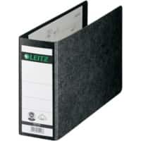 Leitz 180° Breed Ordner A5 80 mm Zwart 2 Ringen 1076 Karton Wolkenmarmer Liggend Gerecycled