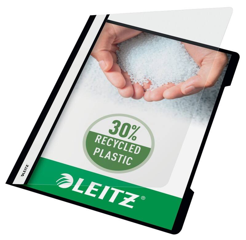 Leitz Standaard plastic snelhechter 4191 A4 polypropyleen 60 vel zwart