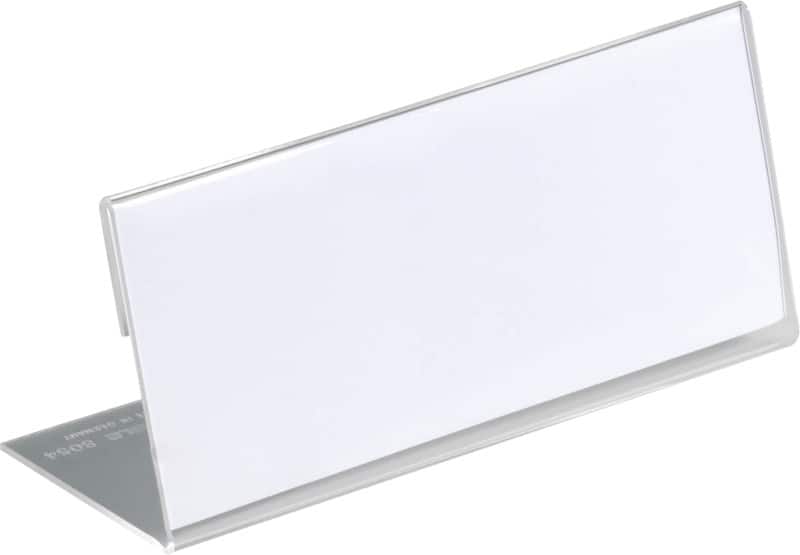 DURABLE Tafelnaambord 8054-19 Transparant Acryl 15 x 6,4 cm 10 Stuks