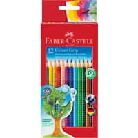 Faber-Castell Colour Grip Kleurpotloden Kleurenassortiment 12 Stuks