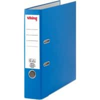 Viking Breed Ordner A4 75 mm Blauw 2 Ringen Karton, PP (Polypropeen) Mat Staand