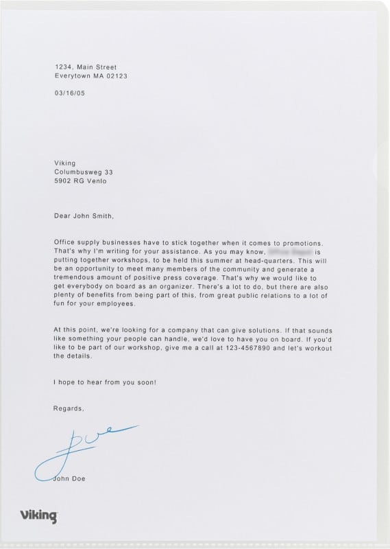 Viking Deluxe L-map A4 Transparant PP (Polypropeen) 145 micron 25 Stuks