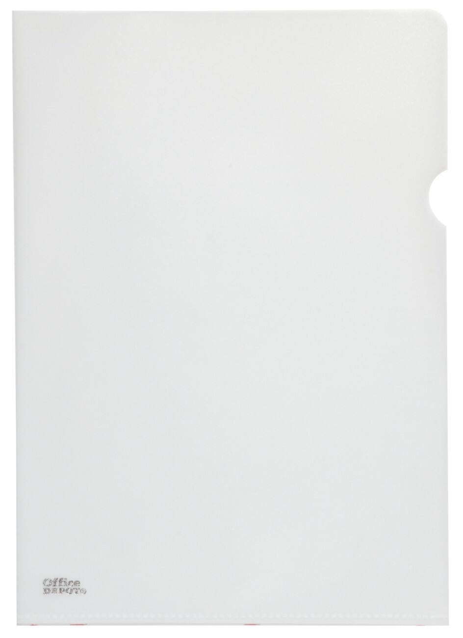 Office Depot L-mappen A4 Transparant polypropyleen 145 Micron 21,7 x 30,7 cm 25 stuks