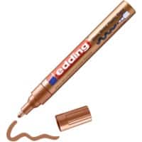edding 750 Permanent Lakmarker Koper Medium Ronde punt 2 - 4 mm  Waterbestendig