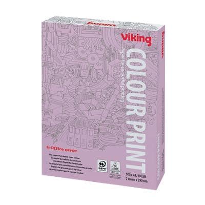 Viking Colour Print A4 Print-/ kopieerpapier 90 g/m² Glad Wit 500 Vellen