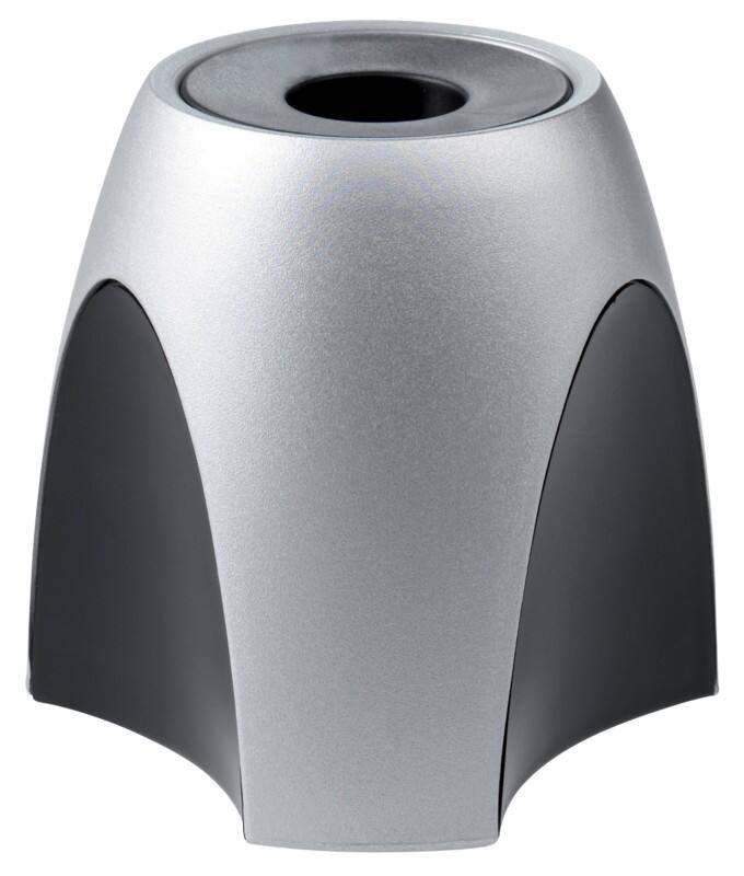 HAN Delta Papercliphouder Zwart zilver 9,5 x 9,5 x 8,8 cm