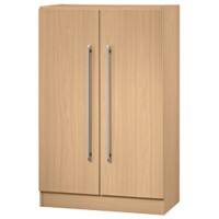 Hammerbacher Matrix Kast Gemelamineerde spaanplaat, Kunststof 2 Planken 800 x 420 x 1.270 mm Beuken Bruin
