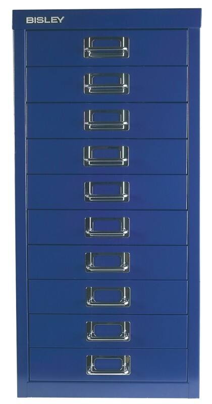 Bisley Meerladenkast 15 Lades Blauw 279 x 408 x 940 mm