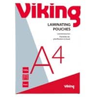 Viking Lamineerhoezen A4 Mat 75 (2 x 75 micron) Transparant 100 Stuks 