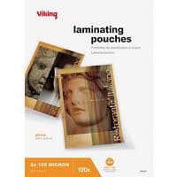 Viking Lamineerhoes A4 Glanzend 125 micron (2 x 125) Transparant 100 Stuks