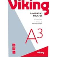 Viking Lamineerhoezen A3 Glanzend 75 (2 x 75 micron) Transparant 100 Stuks 