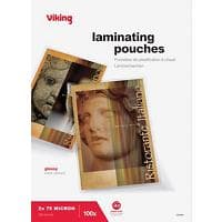 Viking Lamineerhoes A3 Glanzend 75 micron (2 x 75) Transparant 100 Stuks