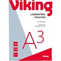 Viking Lamineerhoezen A3 Glanzend 125 (2 x 125 micron) Transparant 100 Stuks 