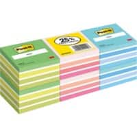 Post-it Notes Kubus 76 x 76 mm Kleurenassortiment Voordeelpak 6 Blokken van 450 Vellen aan -25%