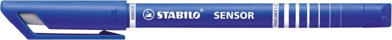 STABILO SENSOR Fineliner 0,3 mm Naaldpunt Blauw 189