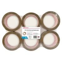 Office Depot Industriële Verpakkingstape Low Noise 48 mm x 66 m Bruin 6 Stuks