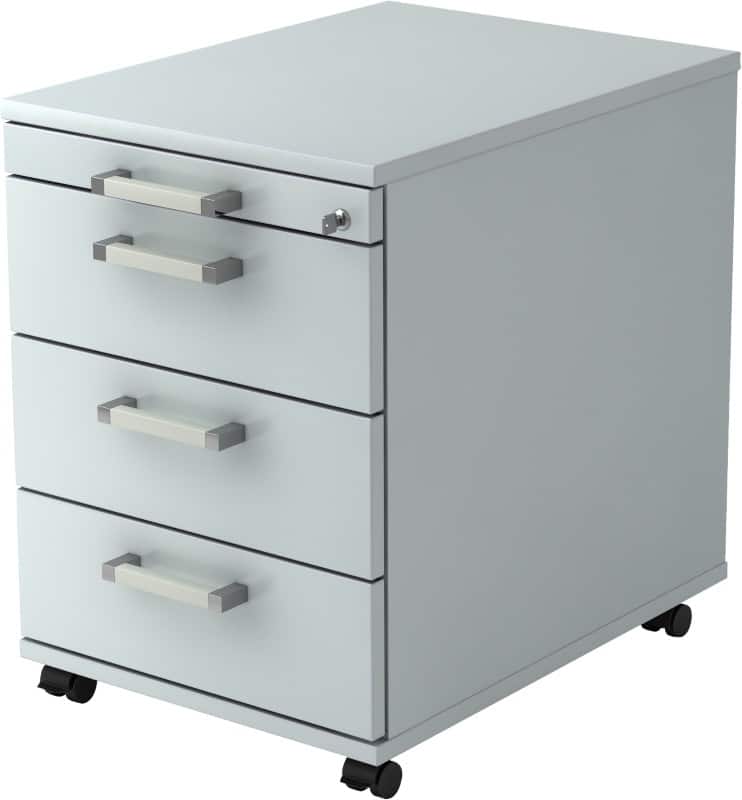 Hammerbacher Mobiel ladeblok VAC30/5/5/CE lichtgrijs 428 x 580 x 590 mm