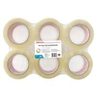 Office Depot Verpakkingstape 50 mm (B) x 100 m (L) Transparant 6 Rollen