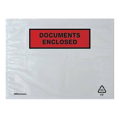 Office Depot Paklijst-enveloppen C5 22,9 x 16,2 cm 1000 Stuks