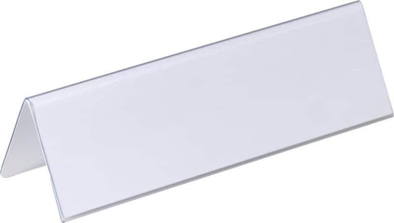 DURABLE Tafelnaambord 805219 Transparant Pak van 25 stuks