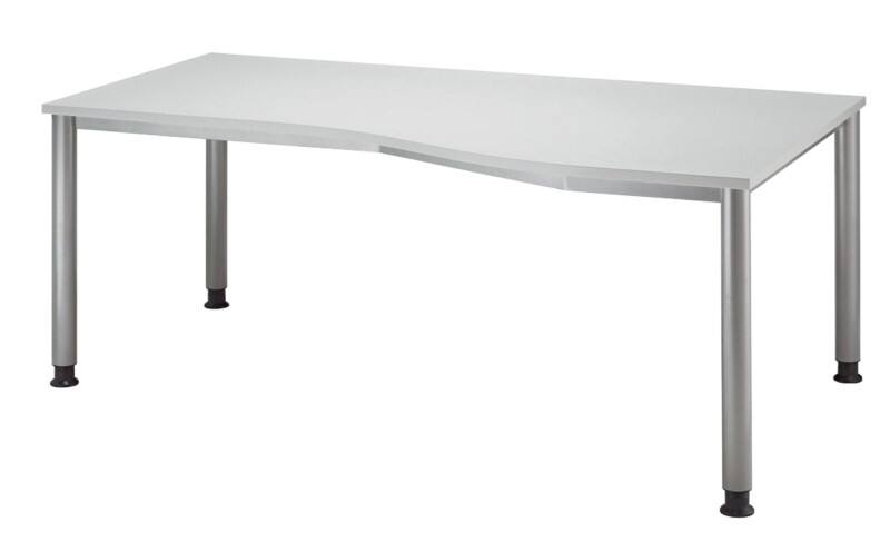 Hammerbacher Matrix Bureau Vrije vorm 4 voeten 1,800 (B) x 1,000 (D) x 810 (H) mm Aluminium, Hout, Kunststof, Spaanplaat