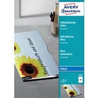 Avery Folie 2501 Klevend A4 Transparant 210 x 297 mm 50 Vellen