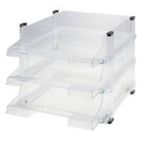 helit Brillant Brievenbakjes Transparant A4 28,2 x 34,7 x 23,4 cm 3 Stuks