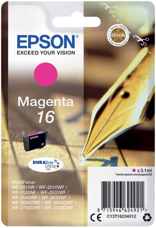 Epson 16 Origineel Inktcartridge C13T16234012 Magenta