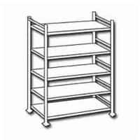 ARNO SPACE Epsilon Gegalvaniseerd staal Basiselement 1.000 x 500 x 2.000 mm Grijs