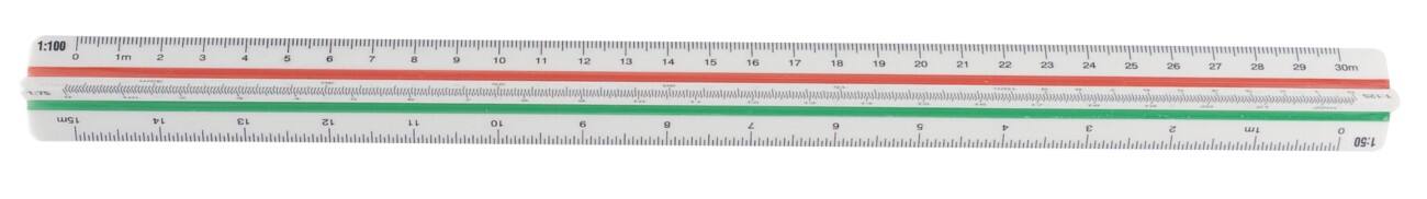 Office Depot Schaallat Plastic 30 cm schaal 100-500