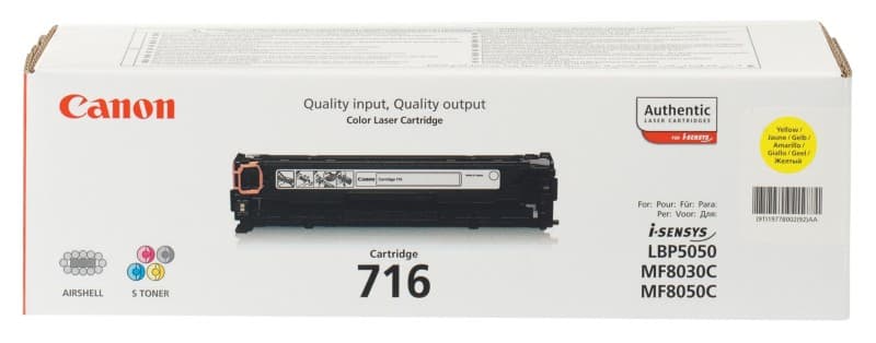 Canon 716Y Origineel Tonercartridge Geel