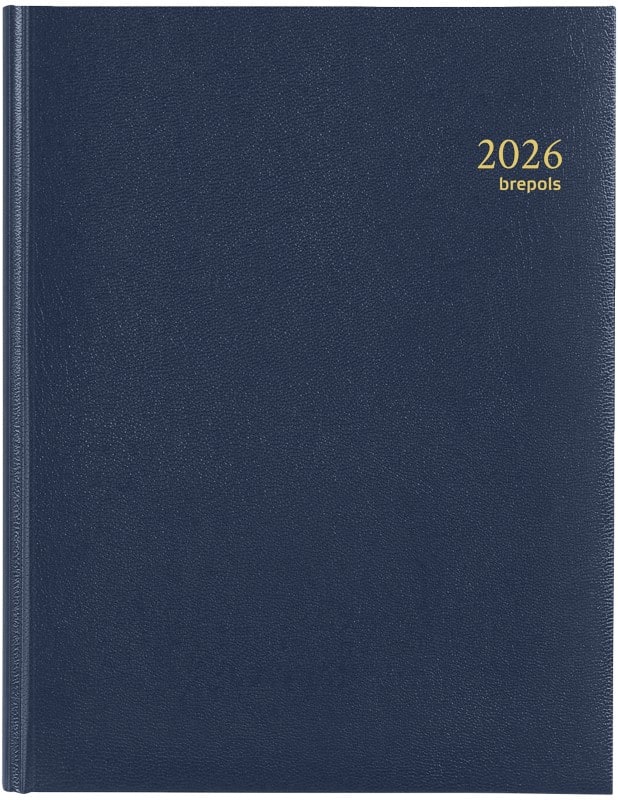 Brepols Timing Lima Agenda 2026 1 Week per 2 pagina's Duits, Engels, Frans, Italiaans, Nederlands, Spaans Blauw 0,136,1256,06,6,0