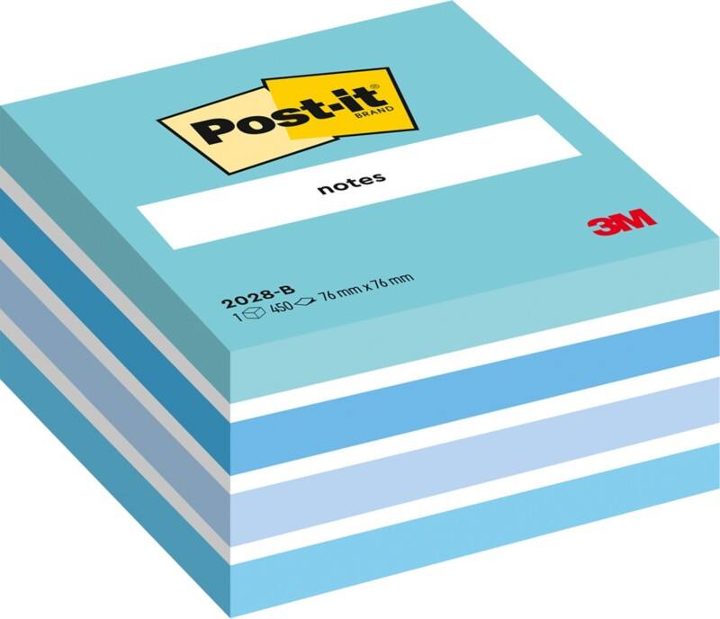 Post-it Notes Kubus 76 x 76 mm Pastelblauw 450 Vellen