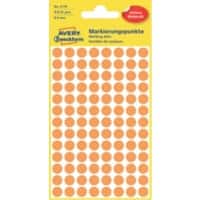 Avery Markeringspunten 3178 Klevend Speciaal Oranje 4 Vellen à 104 Etiketten