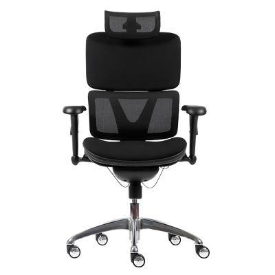 Realspace Nimbus Ergonomische bureaustoel met synchroonmechanisme en 2D-armleuning Verstelbare zitting Mesh Zwart