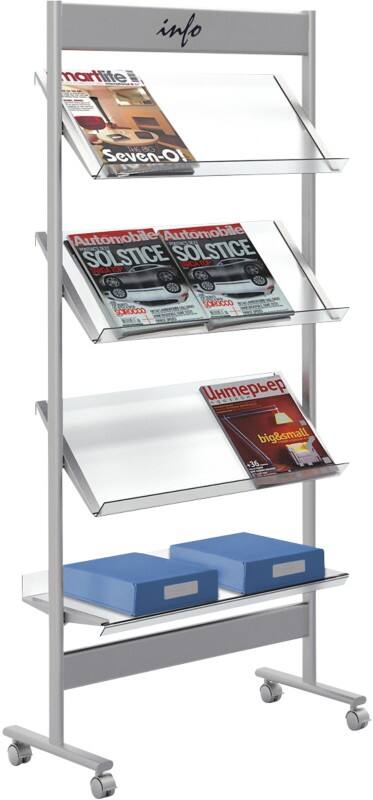 Kerkmann A4 Folderhouder Zilver 6313 730 (B) x 310 (D) x 1.600 (H) mm