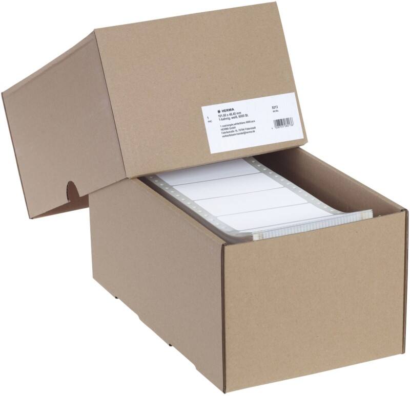 HERMA Etiketten 8213 Klevend Wit 101,6 x 48,4 mm  6000 Stuks