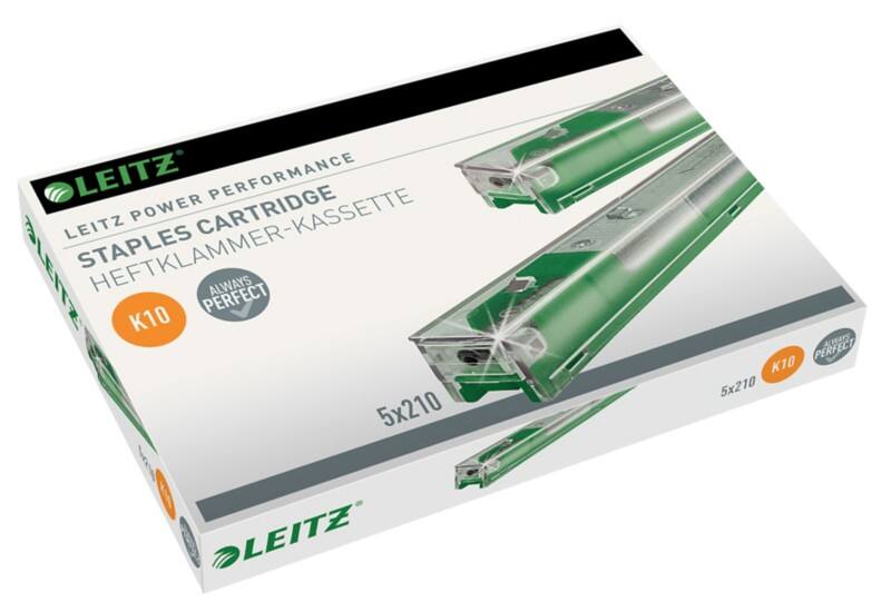 Leitz Power Performance K10 Nietcartridge 26/10 55930000 Gegalvaniseerd staal Groen 1050 Nietjes