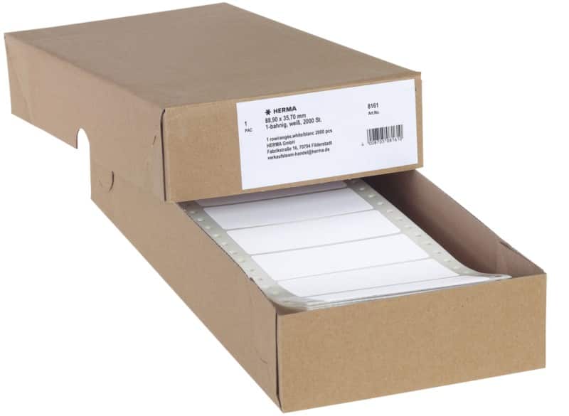 HERMA Etiketten 8161 Klevend Wit 88,9 x 35,7 mm  2000 Stuks