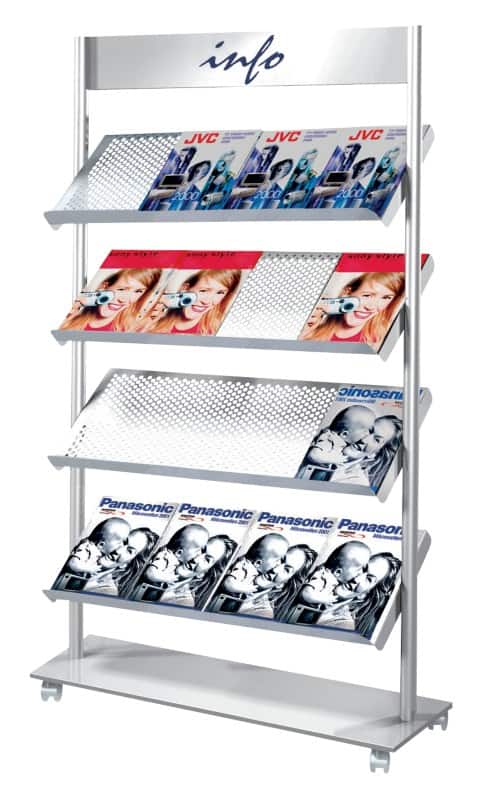 Kerkmann Rico A4 Folderhouder Zilver 6332 985 (B) x 300 (D) x 1,650 (H) mm