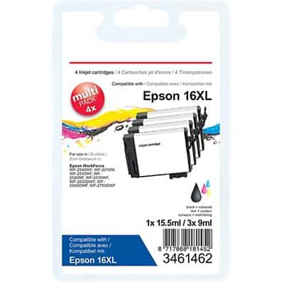 Office Depot 16XL compatibele Epson inktcartridge C13T16364012 zwart, cyaan, magenta geel multipak 4 stuks