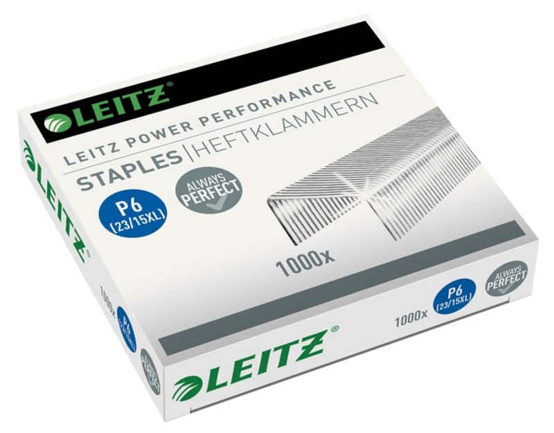 Leitz Power Performance P6 Nietjes 23/15 XL 55790000 Gegalvaniseerd staal Zilver 1000 Nietjes
