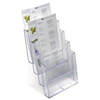 helit Documenthouder Bureaustandaard A4 Transparant Plastic 23 x 17 x 34,5 cm