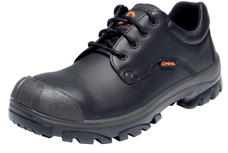 EMMA Laag Veiligheidsschoenen Leer, staal Zwart 44 2 Stuks