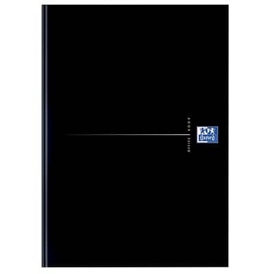 OXFORD Office Essentials A5 Gebonden Notitieboek Zwart Kartonnen kaft Geruit 96 Vellen