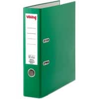 Viking Breed Ordner A4 75 mm Donkergroen 2 Ringen Karton, PP (Polypropeen) Mat Staand