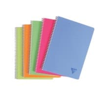 Clairefontaine Linicolor Schrijfblok A4 Gelinieerd Spiraal gebonden PP (Polypropeen) Kleurenassortiment 180 Pagina's 90 Vellen