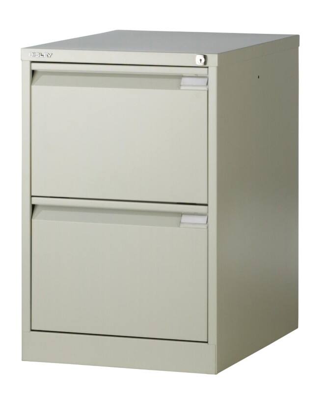 Bisley Stalen Archiefkast 2 Lades 470 x 622 x 711 mm Beige