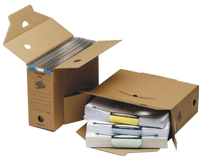 Loeff's Universal Box Karton Archiefdoos Bruin 11,4 x 33,6 x 26,4 cm 25 Stuks