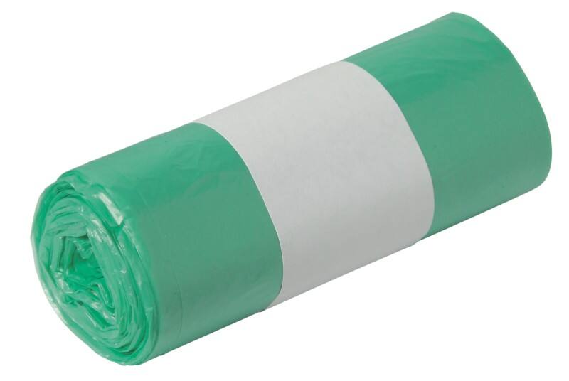 Vuilniszakken 30 l Groen PE (polyethyleen) 27 micron 500 Stuks